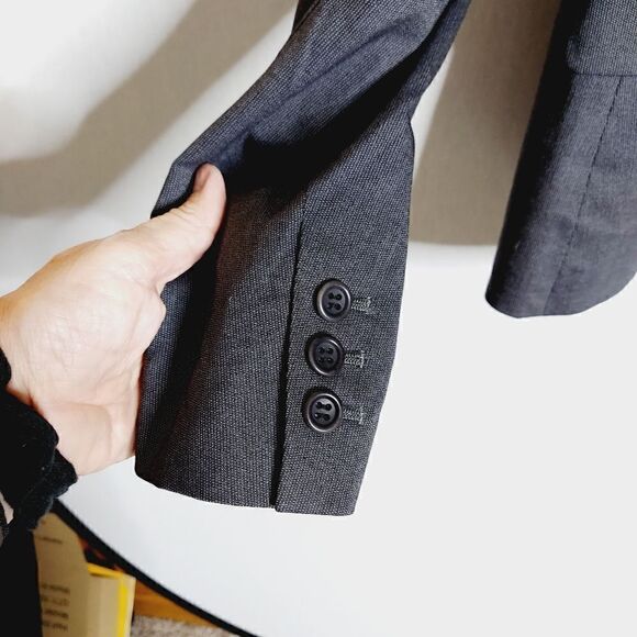 Theory Gray Wool Blazer - Picture 3 of 9